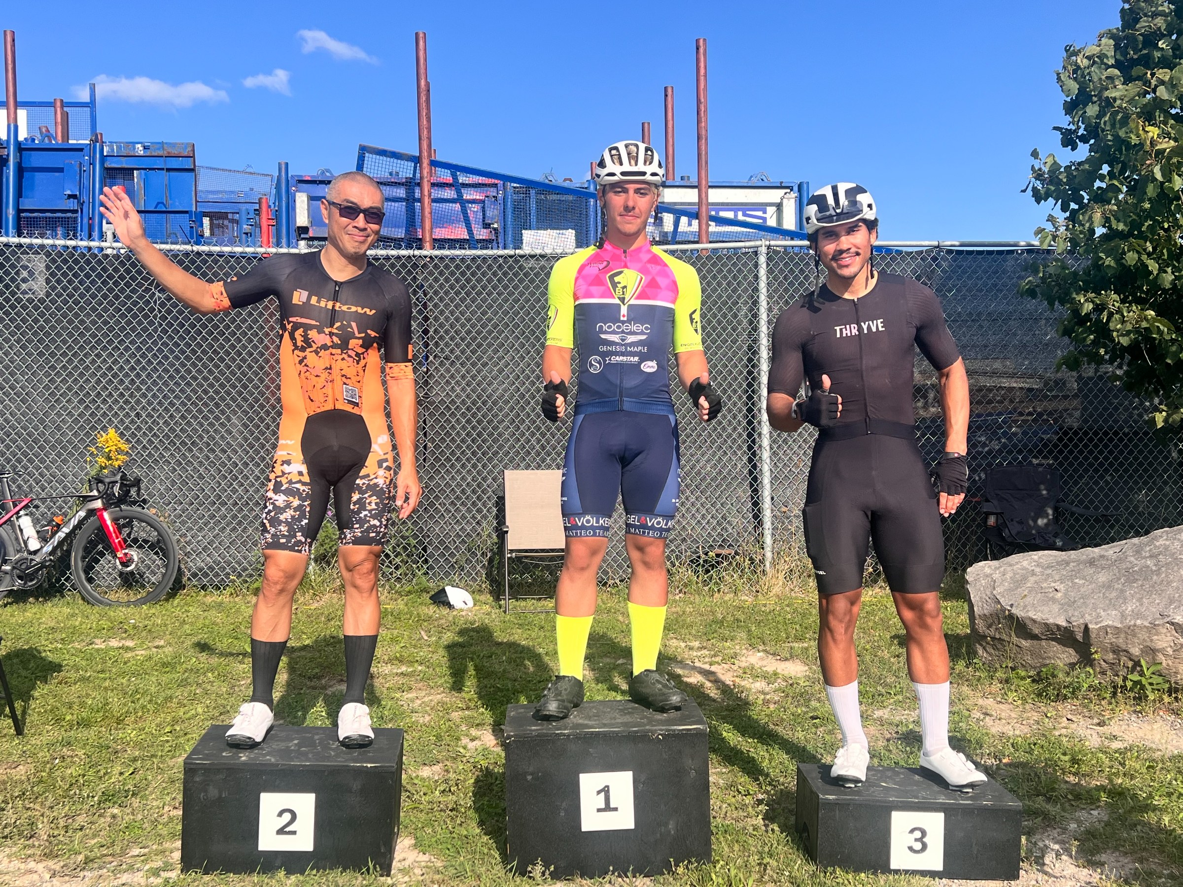 Intermediate overall podium from race 1 and 2